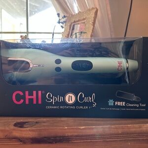 CHI Ceramic Rotating Curler - Light Green